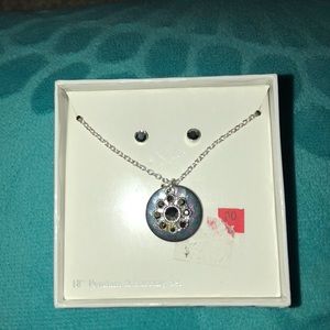 Pendant and earring set